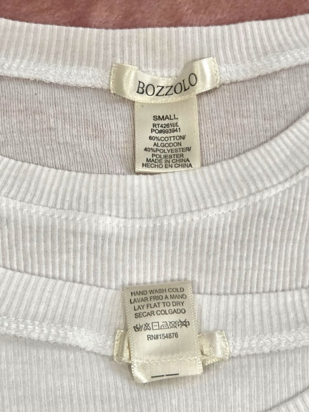 BUNDLE (3) BOZZOLO And SPLASH White Long Sleeve Size S - Picture 8 of 9